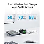 3 in 1 Charging Station for Apple Multiple Devices, Foldable Magnetic Fast Wireless Charger Dock, Travel Charging Pad for iPhone 17 16 15 14 13 12 Pro Max Plus Apple Watch Series & AirPods 4/3/2/Pro - Image 2