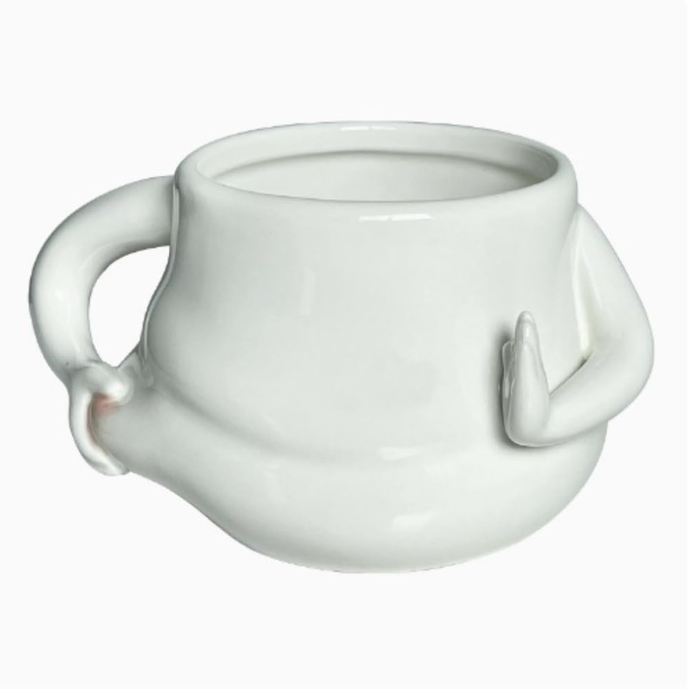 Tazas de café exclusivas en cerámica de alta calidad pintadas a mano con gran volumen
