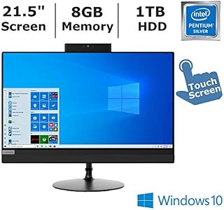 Lenovo Ideacentre 520 21.5" All-in-One Full HD Touchscreen Desktop with Intel Pentium 4415U