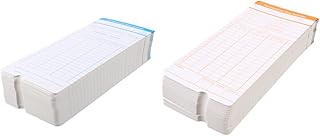 PLAFOPE 200 Sheets English Attendance Card Timecard Puka Att