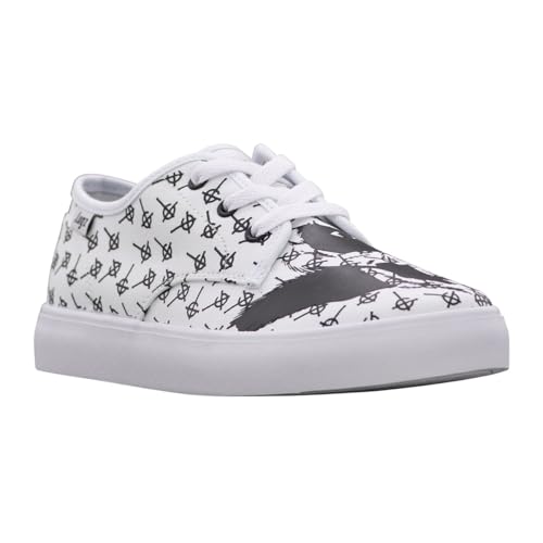 Lugz Women's Joints Ghost Fashion Sneaker, White/Black/Ghost Papa, 7.5 M