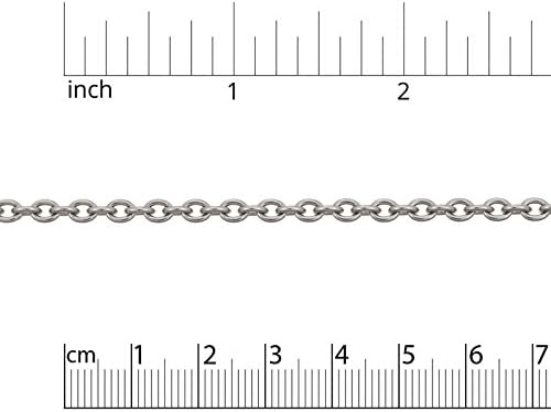 3x4mm Surgical Stainless Steel Cable Chain (Priced Per Foot)