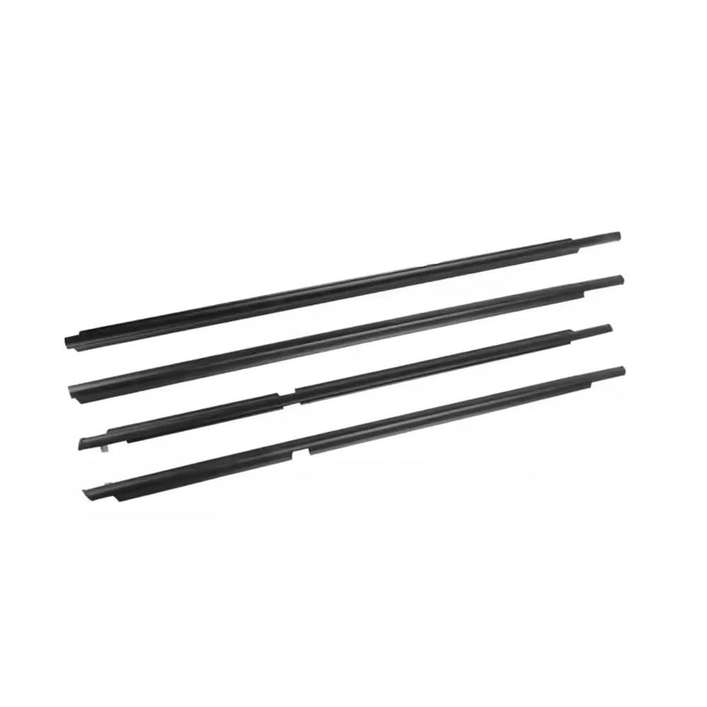 Sealing Strip 4PCS Black for Toyota for 4Runner 2003-2009 Window Molding Trim Seal Outer Door Weatherstrip Stripping 68161-35060 68162-35060