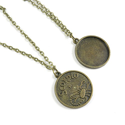 200 Pieces Antique Bronze Fashion Jewelry Making Charms Necklace Costume