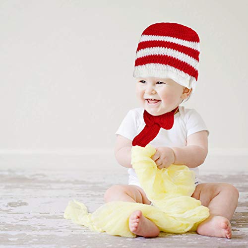 STOBOK RecÃ©m-Nascido Fotografia AdereÃ§o BebÃª Infantil Traje de Natal Roupas CrochÃª Malha ChapÃ©u