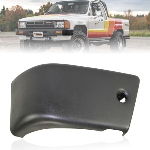 CarPartsDepot Front Left Driver Side Black Bumper End Extension Outer Compatible With 1984-1988 Toyota 4Runner Pickup TO1004157 5210389106