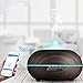 Produktbild Aromatherapie-Luftbefeuchter Smart Wifi kabelloser 400-ml-Ultraschall-Luftbefeuchter, kompatibel mit der Sprachsteuerung von Alexa und Google Home-Tiefe Holzmaserung