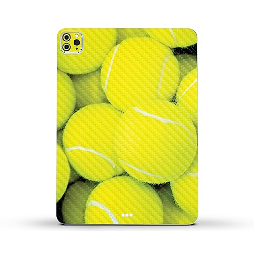 Image of MightySkins Carbon Fiber Skin Compatible with Apple iPad Pro 11 inch M2 4th Gen (2022) Full Wrap Kit - Tennis is Life | Protective Durable Textured Carbon Fiber Finish | Easy to Apply | Made in The USA