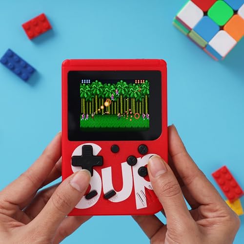 Image of Oye Happy - Retro Gaming Console with Built-in Classic Games | 90s Style TV Video Game System for Kids & Adults | Mario-Style Old School Gaming | AV Output | Perfect Nostalgic Gift for Gamers