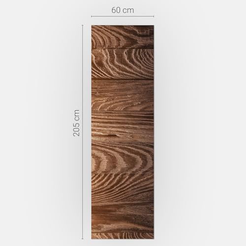 Stickers pour Réfrigérateur 60x205 cm Décoration Texture Bois Vagues