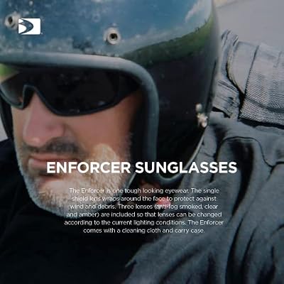 Bobster Enforcer, Matte Black Frame, Smoked, Amber, Clear Lens