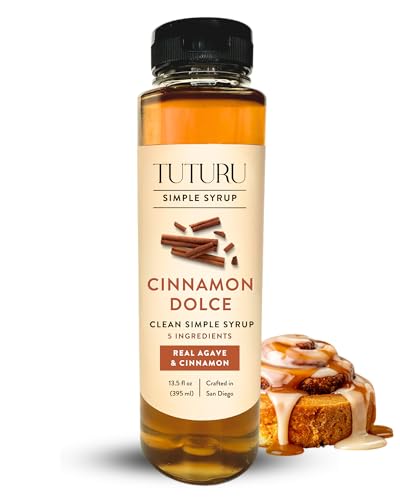 Cinnamon Dolce Simple Syrup for Coffee, Cocktails, Tea, Matcha -
