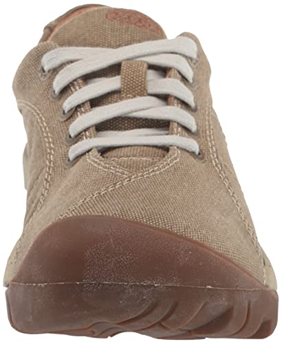 Keen Women's Presidio Canvas Sneaker, Timberwolf/Silver Birch, 8 #TOP1