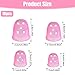 16 Pcs Thimbles for Hand Embroidery Silicone Guitar Fingertip Protector Anti-Slip Finger Tips Breathable Fingers Protectors Pads Cover for Paper Sorting Money Counting Sewing Guitar Playing