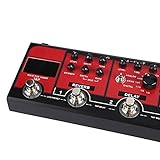 Kompressor-Effektpedal, langlebiges 6-Effekt-Effektpedal für Gitarre und Bass