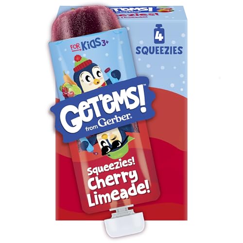 Gerber Get'ems! Squeezies Cherry Limeade Smoothie Pouch, 2.5 Oz, 8 Pack - image 1