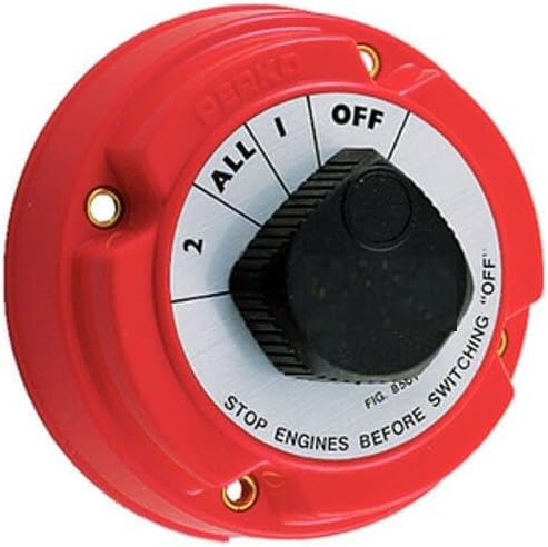 5011501 Surface Mount Battery Selector and Disconnect Switch for Boats 50-11501