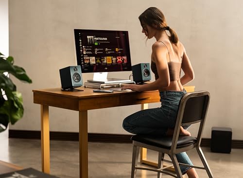 Image of Audioengine A2+ Desktop 24 Bit Limited Edition Wireless Bluetooth Desktop Speakers - 60W Computer Speakers for Music and Gaming Accessories