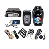 KSHAAR 2022 Remote Start Stop Engine Car Keyless Entry Start for Cars LCD Smart Key Central Lock Alarm BT APP Cardot Auto Starter (Color : Model 3)