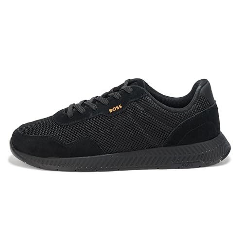 Image of BOSS Men's Leather Mix Low Top Sneaker