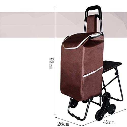 Carro de mano plegable con ruedas de goma resistente miniatura 2