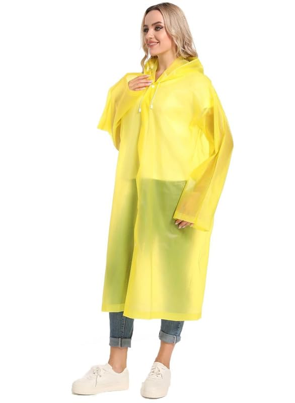 Image of CHACKO EVA Waterproof Rain Coat Hooded Outdoor Water Resistant Suit Portable Men and Women