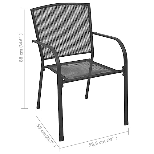 Chaises d'extérieur en maille d'acier résistant aux intempéries