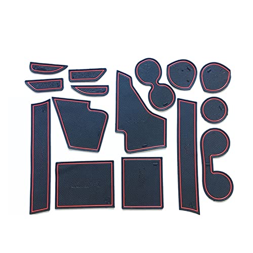 Tapis antidérapant mitsubishi asx accessoire porte gobelet rouge