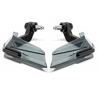 VOBOR Motorrad Handschutz, Aluminiumlegierung und ABS Handschutz Universal für die Meisten Motorräder Chopper Scooter(Schwarz)