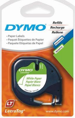 DYMO 10697 Letratag Pearl White Refill.5-in. x 13-Ft, 2-Pk. - Quantity 3