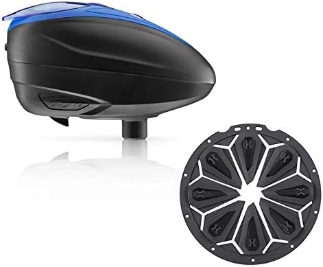 Dye LT-R Electronic Paintball Loader - Blue with HK Army Epic Speed Feed (Blue with Charcoal Epic Speed Feed)