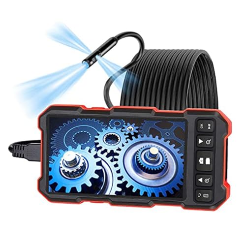 HYZHANHONG 10m, 4.5-Inch High-Definition Three Lens Industrial Endoscope, 200W High-Definition Blue Light Mirror, Endoscope Camera for Automotive Pipeline Maintenance