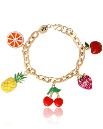Juicy Couture 7.5" Fruit Charm Bracelet