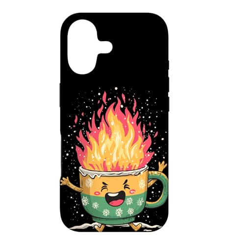 Coupe brûlante pour Les Amateurs de Boissons d'hiver Coque pour iPhone 17