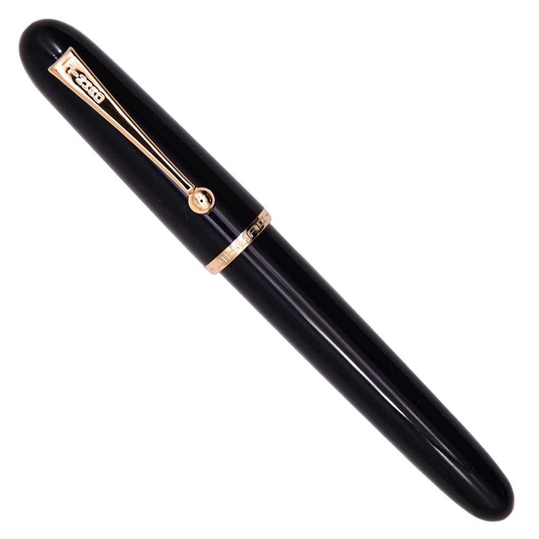 Ranvi Jinhao 9013 Fountain Pen Heartbeat Point,Fine Nib 0.5mm Office Writing Ink Pen with Converter(Black) โ image 1