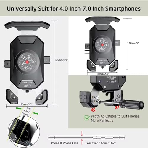 Mise à niveau du support de téléphone pour vélo et moto en aluminium robuste