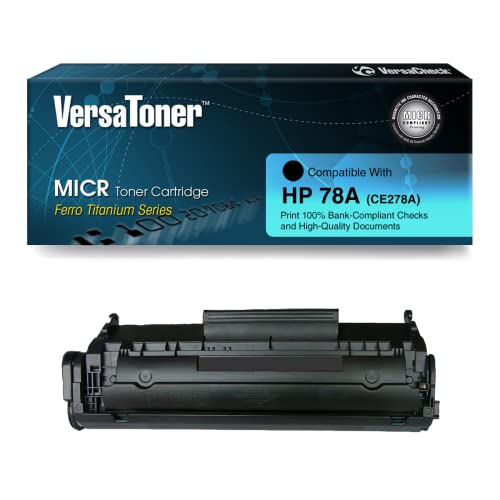 Cartouche toner MICR CE278A VersaToner : fini les erreurs de lecture de chèques laser
