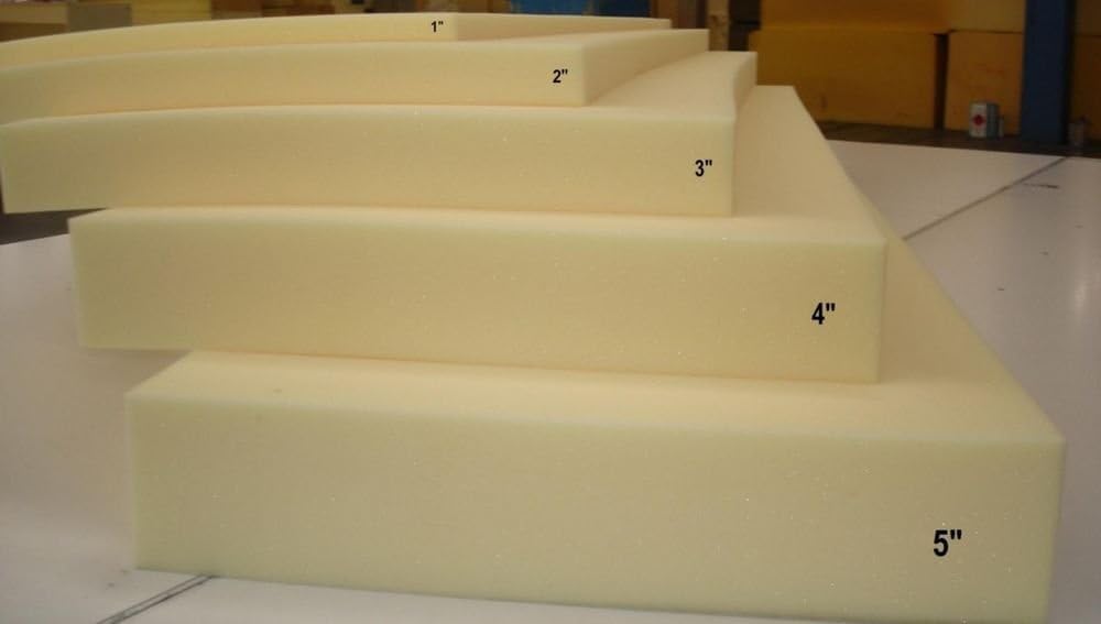 oceanevo® Upholstery Foam Sheets Low Medium High Density Replacement Firm Foam Indoor & Outdoor Padding Cushions Bed Sofa Chair Seat Pads (6" Thickness, 26" x 28")