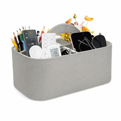 Support de télécommande en cuir idéal pour le rangement du salon - 2