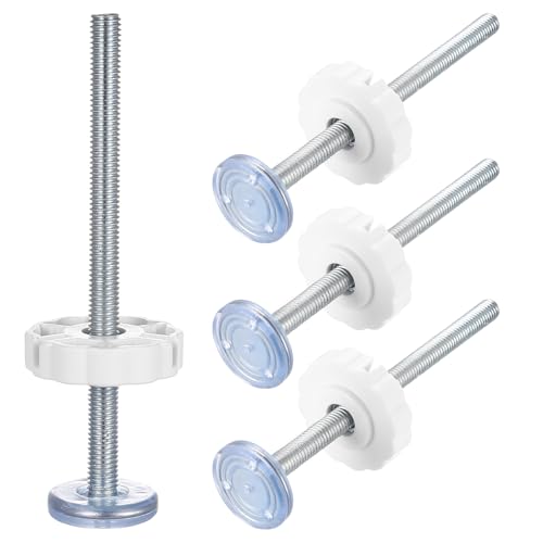 4 Sets Filetées de Broche Tiges Pression, M8 Tiges Filetées Tige Filetée pour Barrière Bébé, Protecteur Mural de Sécurité, pour Barriere de Securite Enfant...