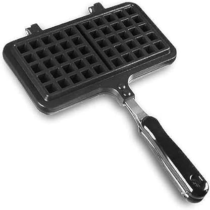 MAXCBD Waffel Backform, Antihaft-Doppelseitige Waffeleisenpfanne, Aluminiumguss-Waffeleisen Form, Waffelpresse Platte Kochwerkzeug, für Haushalt, Café, Kuchenladen