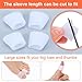 20 Pcs Pinky Toe Protector Toe Covers with Thread Gel Silicone Foot Toe Protector Sleeves Blisters Caps for Protect Rubbing Sports Waterproof Women Men 1 × 0.6 Inches(White)