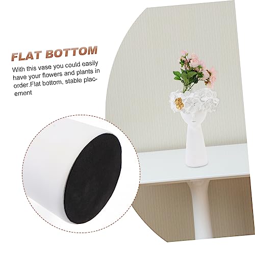 Objet d'art unique vase décoratif blanc en résine haut de gamme