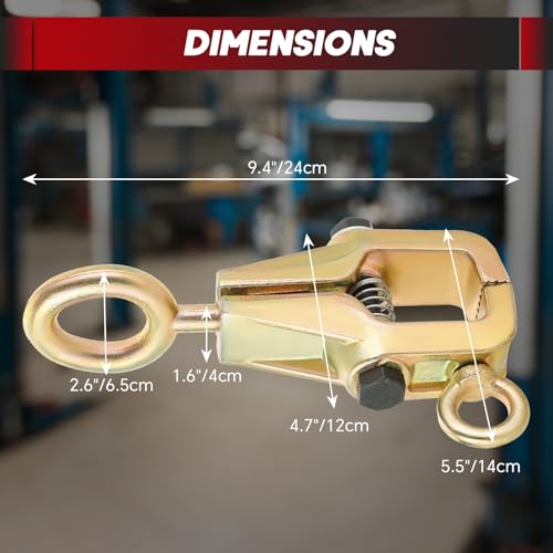 weyleity Grampo de tração para reparo de carroceria | Braçadeira de reparo de 2 vias superior e reta
