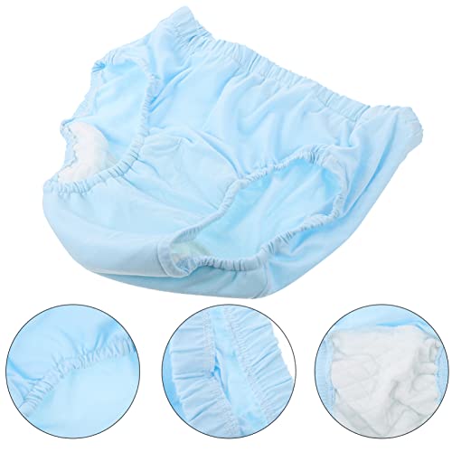 Beavorty Reusable Adult Diaper Washable Cotton Adult Nappy Leakfree Adult Cloth Underwear Urinary Briefs Pants For Elderly Incontinence Disability L #TOP7