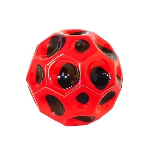 Toyland® 6.5cm (2.5) Weltraumball mit extrem hoher Sprungkraft – Leichter, superhoch Springender Ball – Spielen im Freien – Neuartiges Spielzeug – Rot
