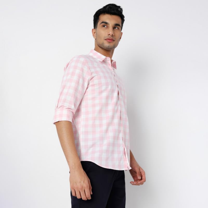 Image of Mens Striped Slim Fit Cotton Casual Shirt | Full Sleeves Mens Shirts | Stylish Shirt for Men