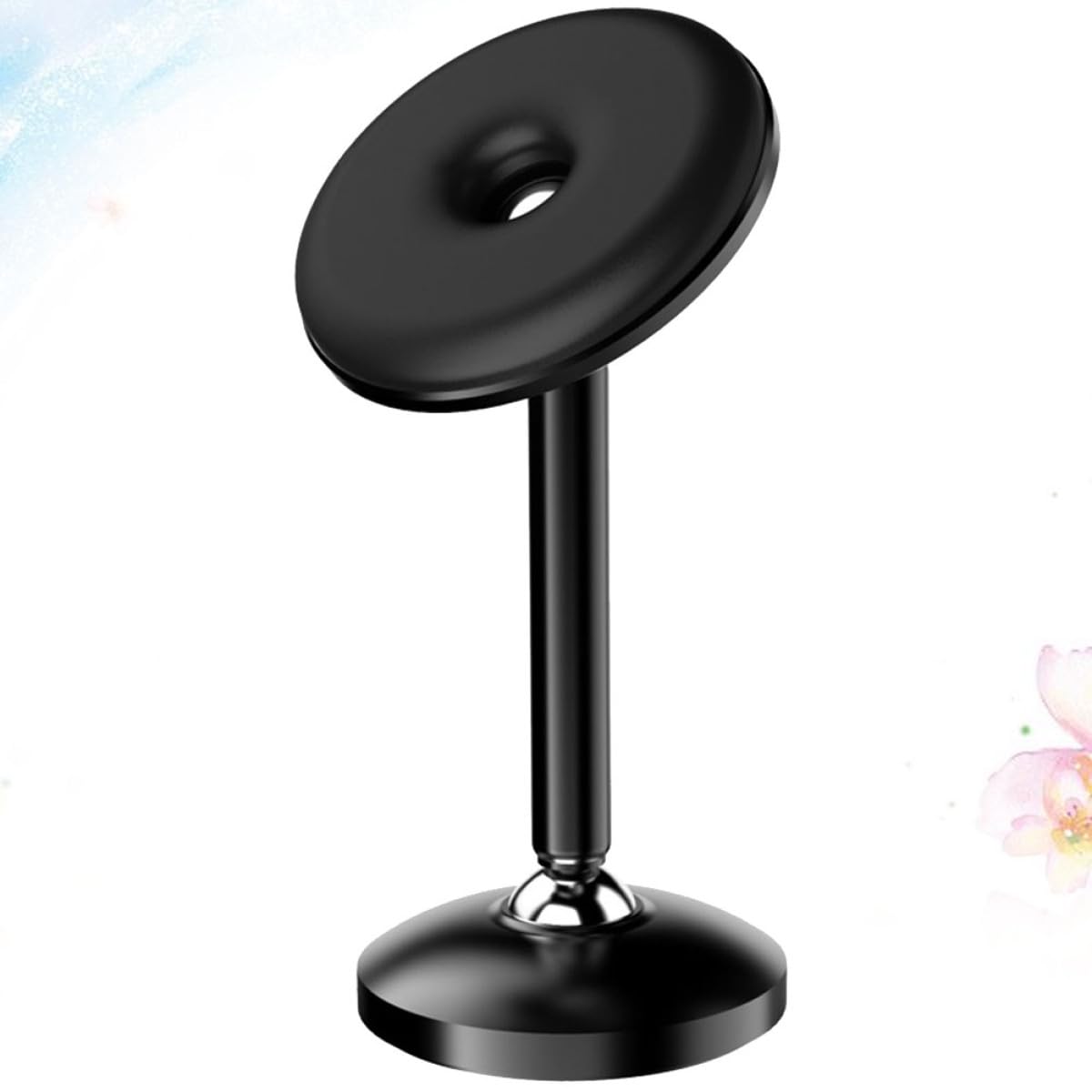 jojofuny 3pezzi Supporto Magnetico Per Telefono Auto Lega Di Alluminio Rotazione e Installazione Facile Compatibile Con Tutti Modelli Di Smartphone Nero