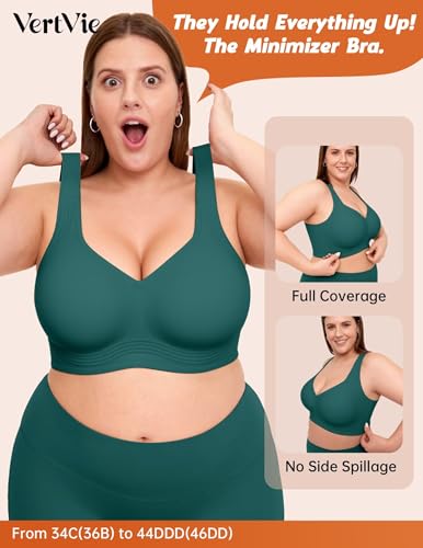 Image of Vertvie Jelly Bras for Women No Underwire Minimizer Support