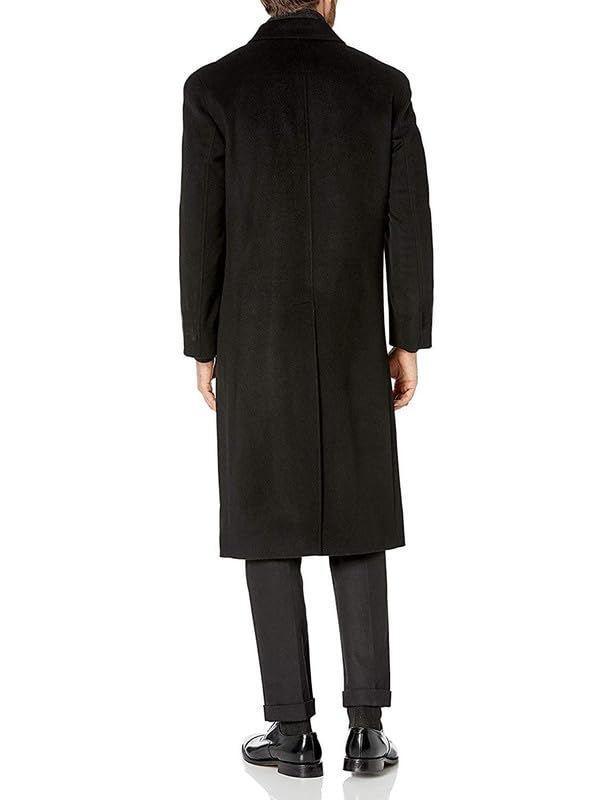 Image of Adam Baker Men's Top Coat - Classic Fit Winter Coat, Luxury Wool-Blend Full Length Men's Overcoat, (Regular & Big-Tall Sizes)
